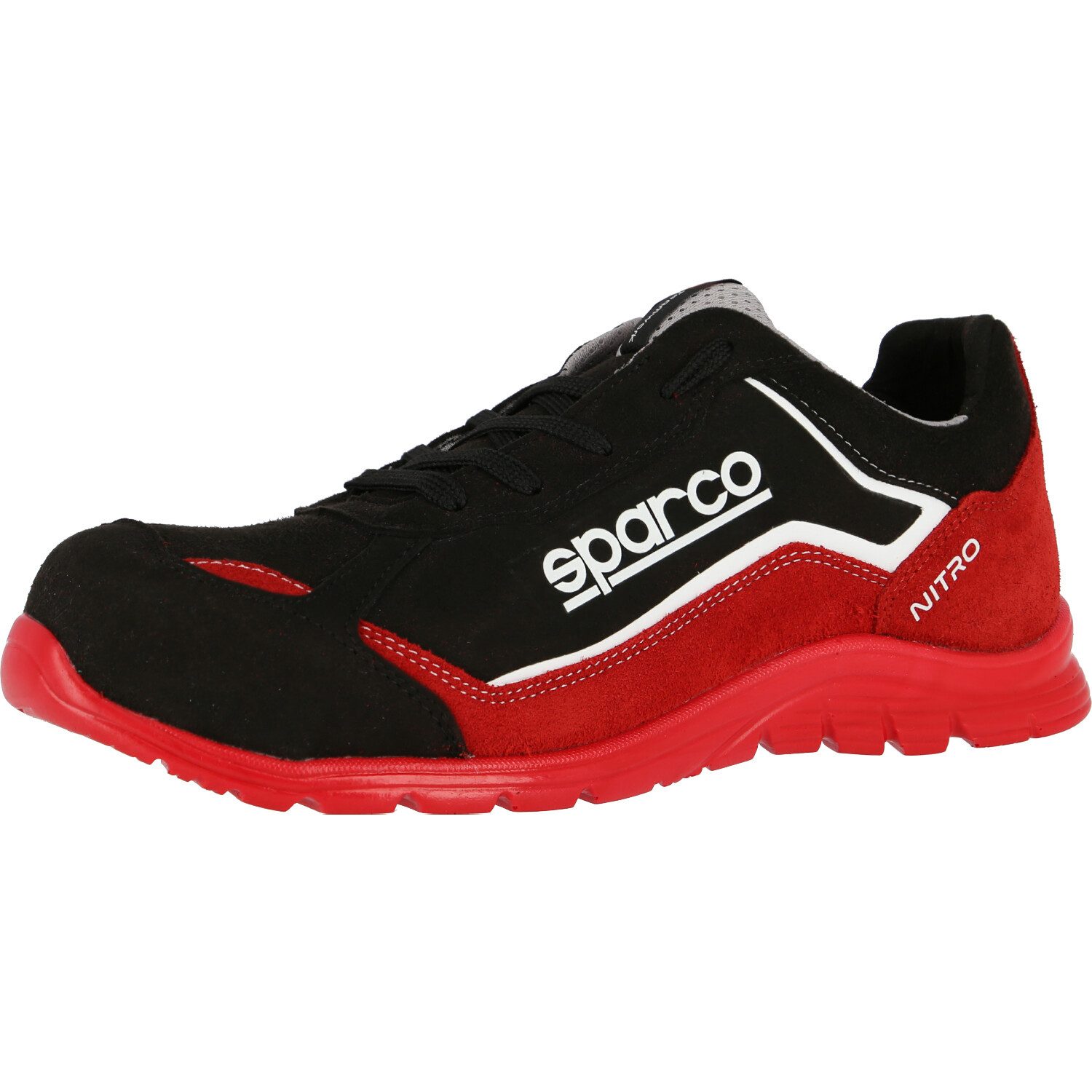sparco Sicherheitshalbschuhe S3 "NITRO BLACK RED" Sicherheitsschuh