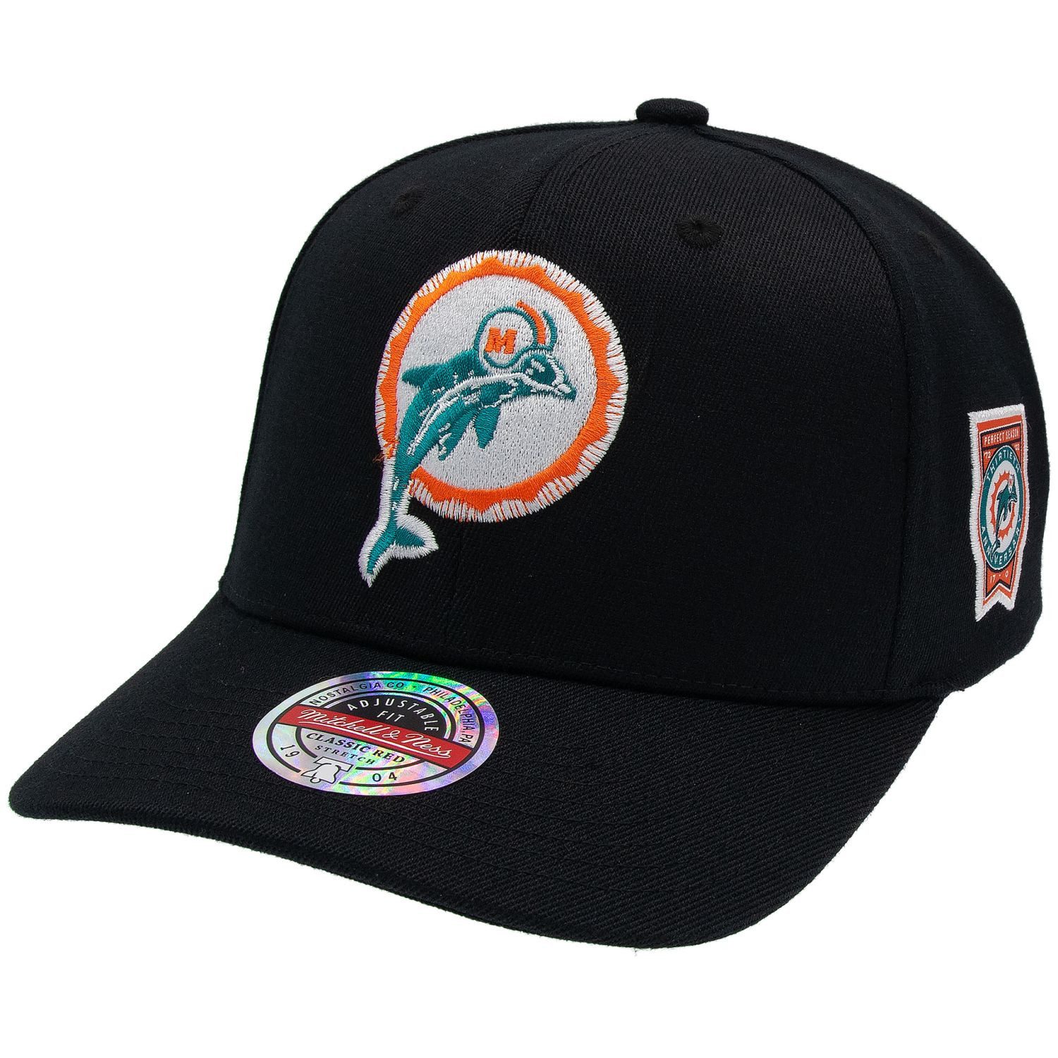 Mitchell & Ness Snapback Cap Stretch Classic Red Miami Dolphins