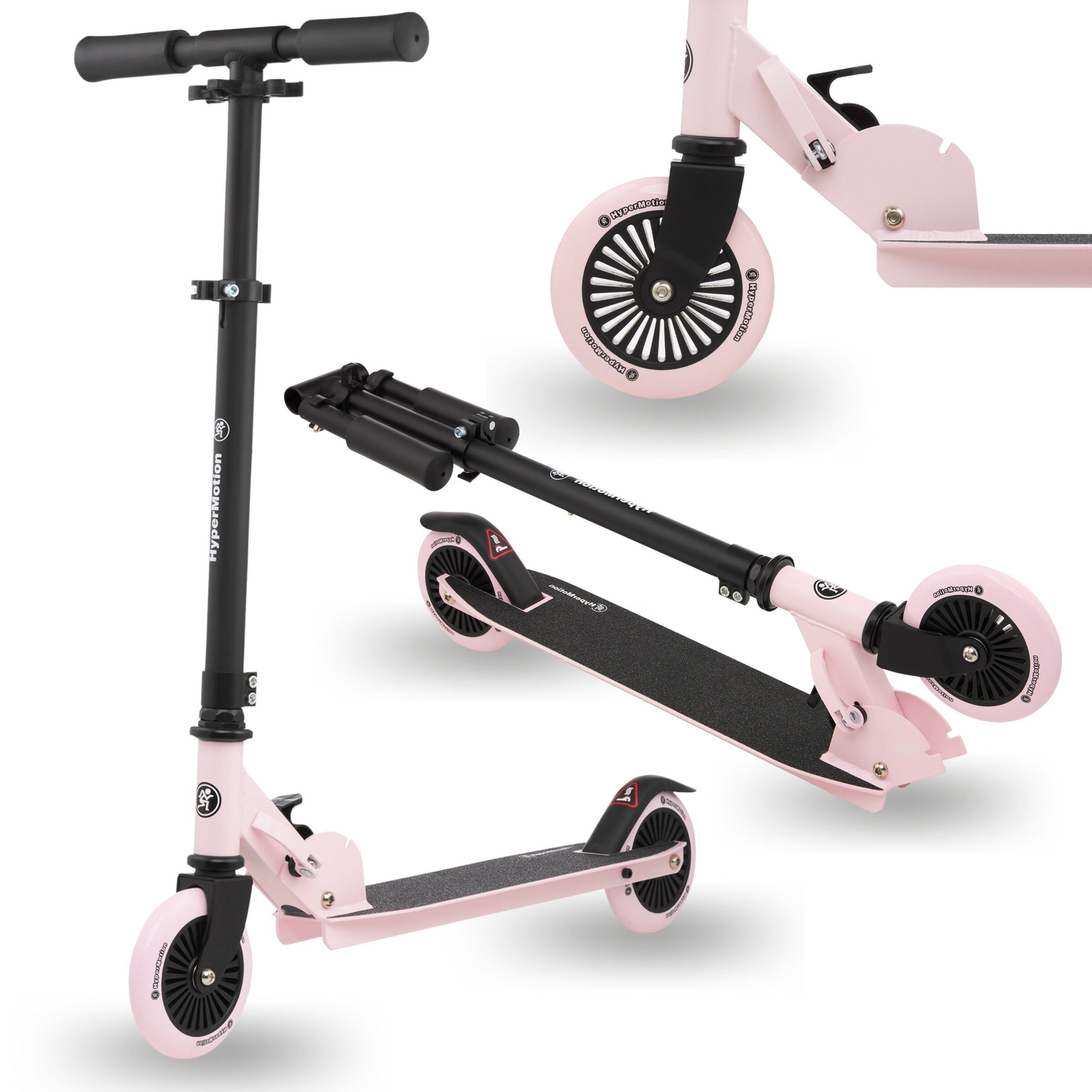 HyperMotion Scooter Zweirädriger Roller WILLY 3-8 Jahre, Rosa, 0 km/h