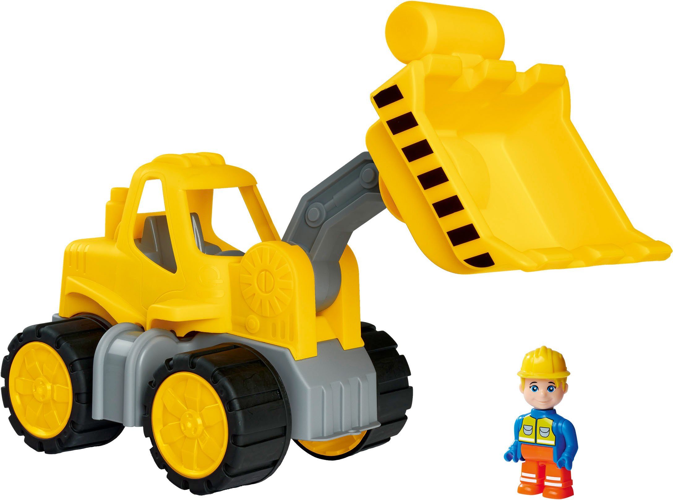 BIG Spielzeug-Radlader Power-Worker Radlader + Figur, Made in Germany