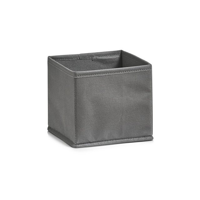 Zeller Present Aufbewahrungskorb “Aufbewahrungsbox”, Vlies, grau, 14 x 14 x 13 cm
