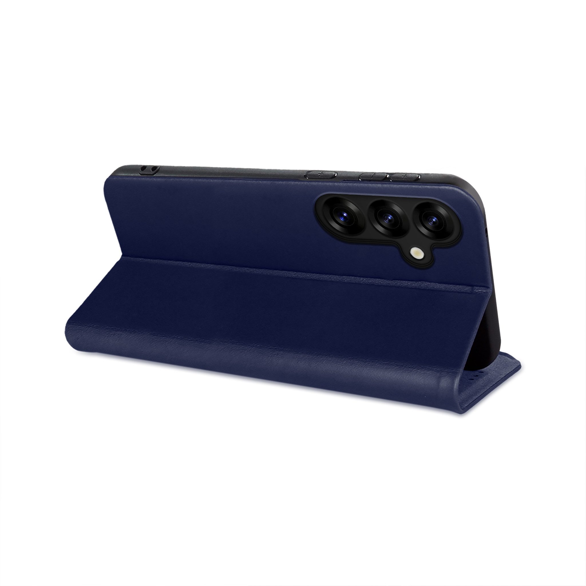 Tec-Expert Handyhülle Echtleder Hülle für Samsung Galaxy S25 FE 6.7 Zoll, 6.7", Cover Klapphülle Case mit Kartenfach RFID Schutz aufstellbar