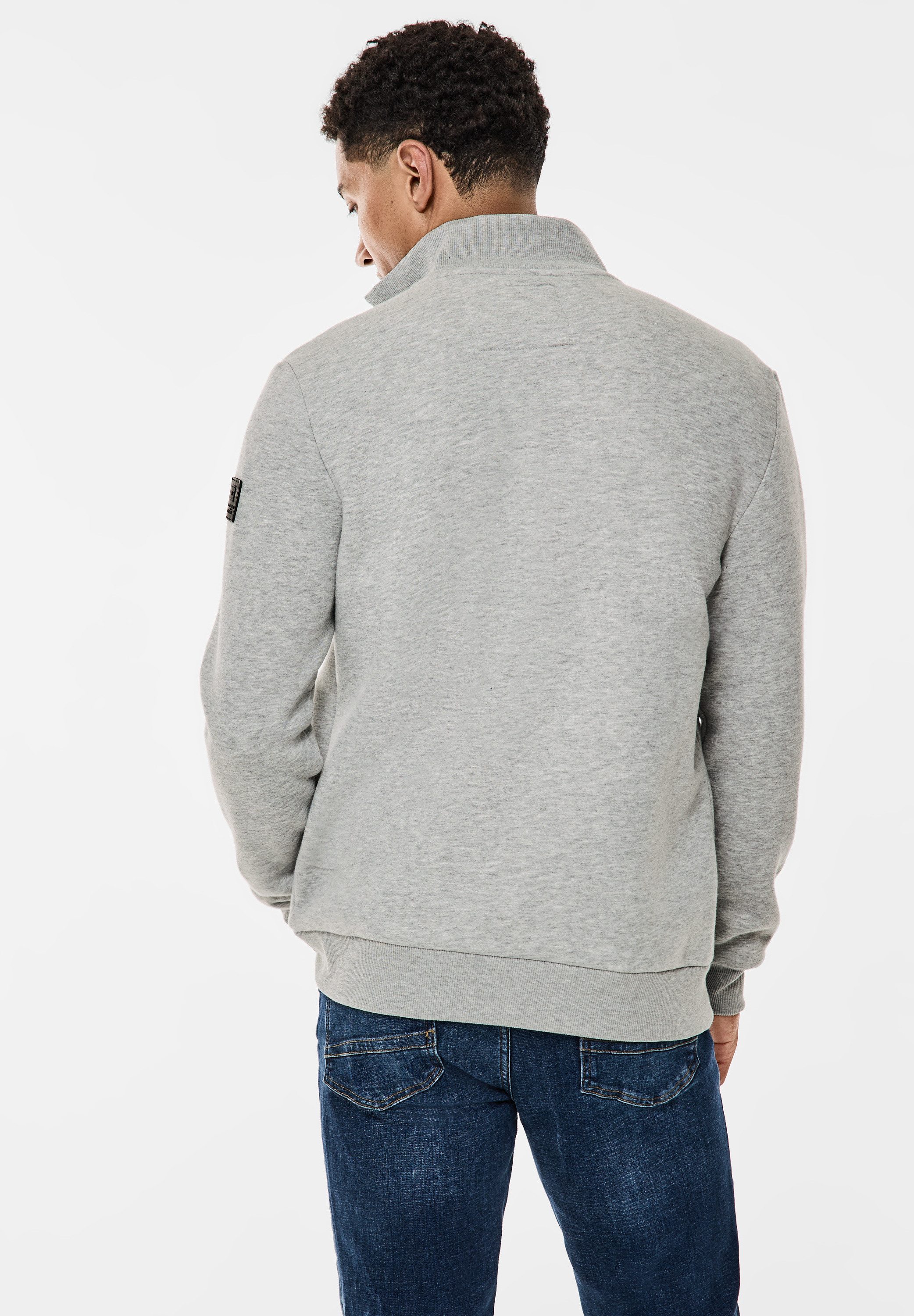 STREET ONE MEN Sweatjacke, mit Stehkragen günstig online kaufen