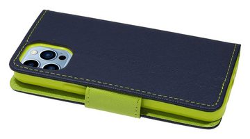 cofi1453 Handyhülle Buch Tasche "Fancy" für iPhone 13 Pro Max, Kunstleder Schutzhülle Handy Wallet Case Cover mit Kartenfächern, Standfunktion