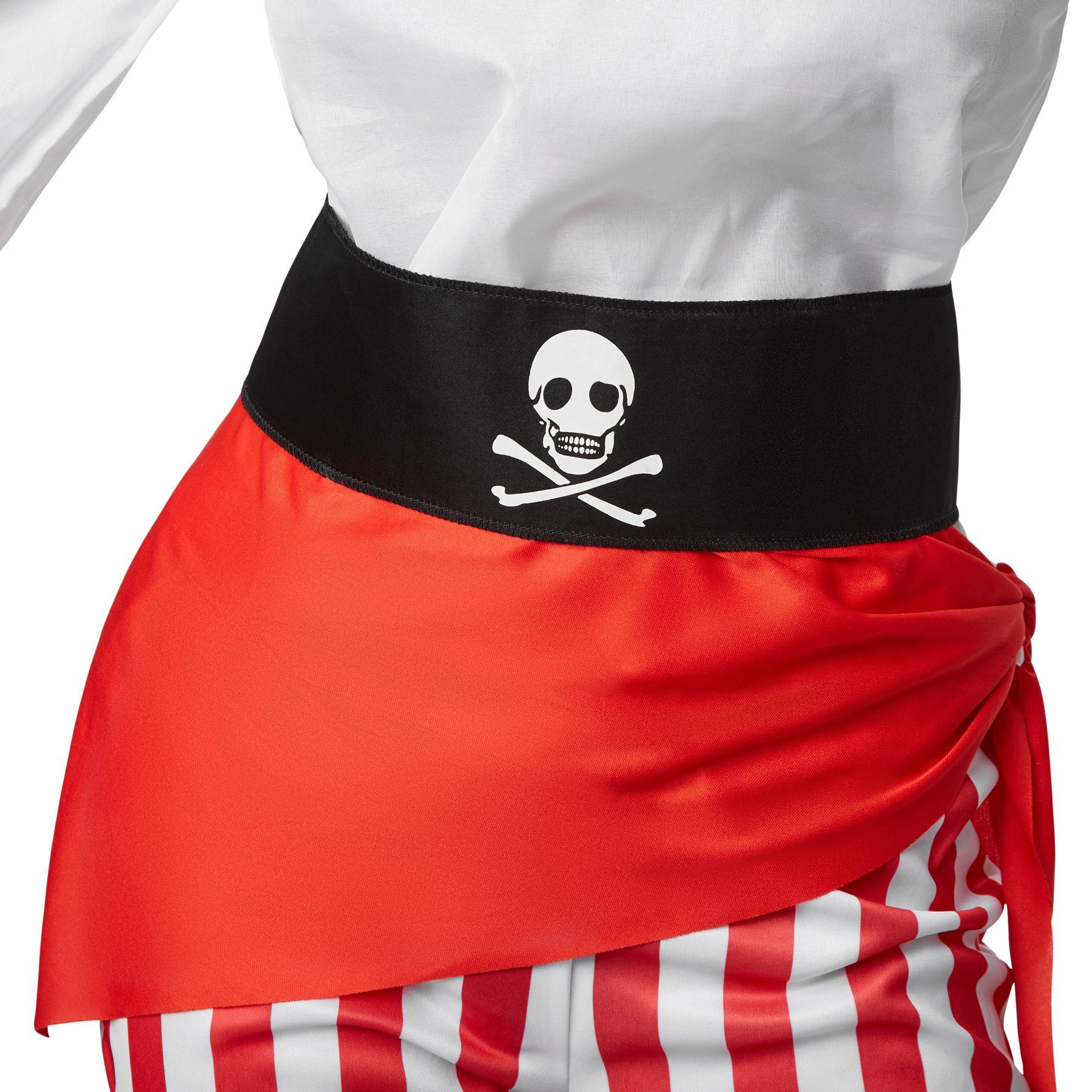 dressforfun Piraten-Kostüm Frauenkostüm Freibeuterin der Meere, Freibeuterin-Outfit in rot-weiß-schwarzem Look