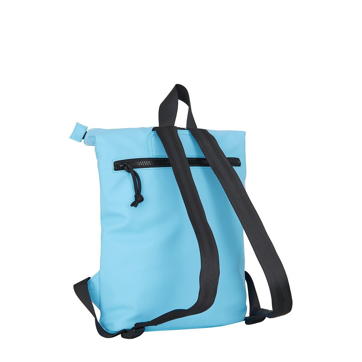 NEW REBELS Cityrucksack kleiner Roll Up RollTop Kurier Rucksack Mart Los Angeles, wasserabweisendes Planenmaterial, Hunde & Katzen