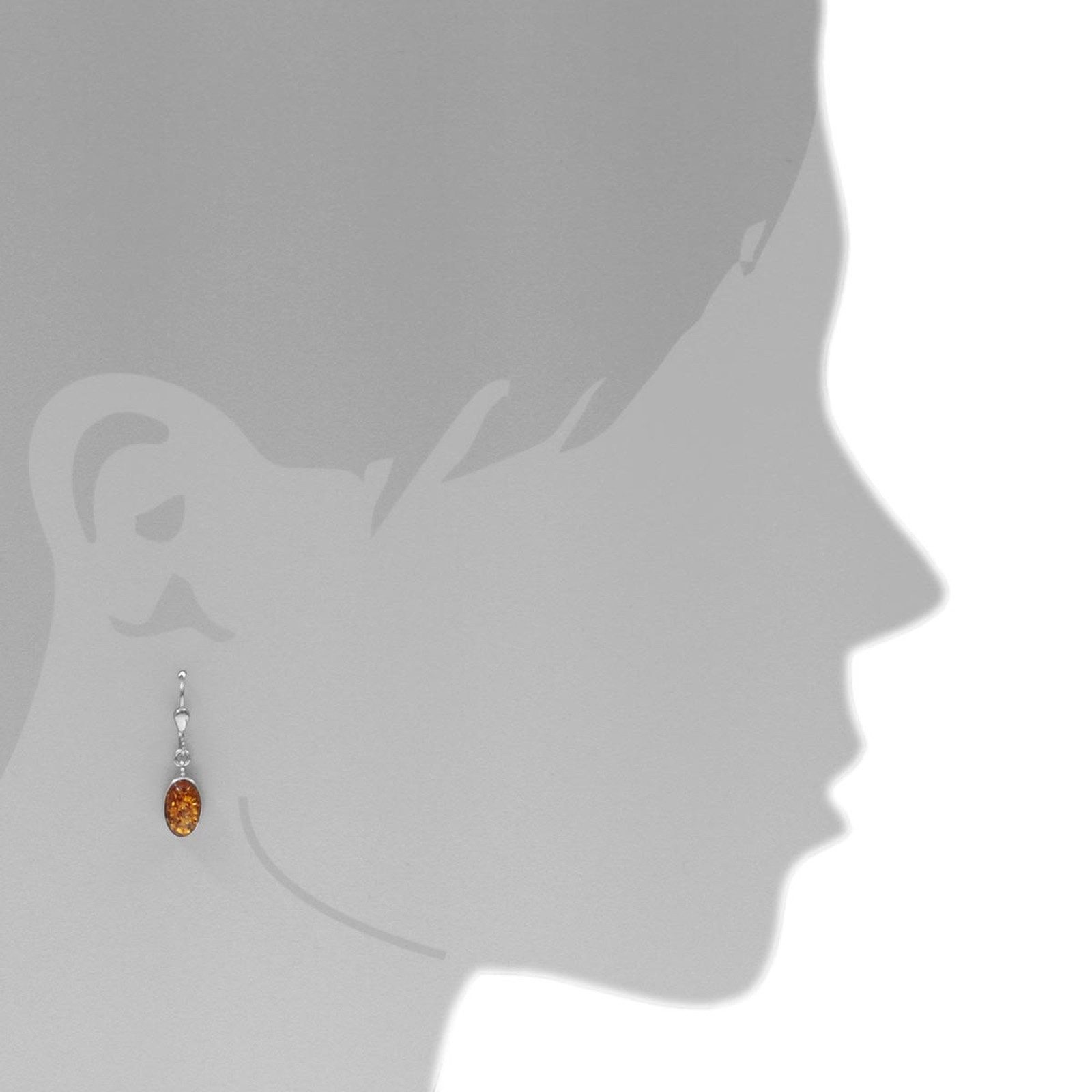 OSTSEE-SCHMUCK Paar Ohrhänger Ostsee-Schmuck Ohrhänger Classic 11 x 7 mm (2-tlg)