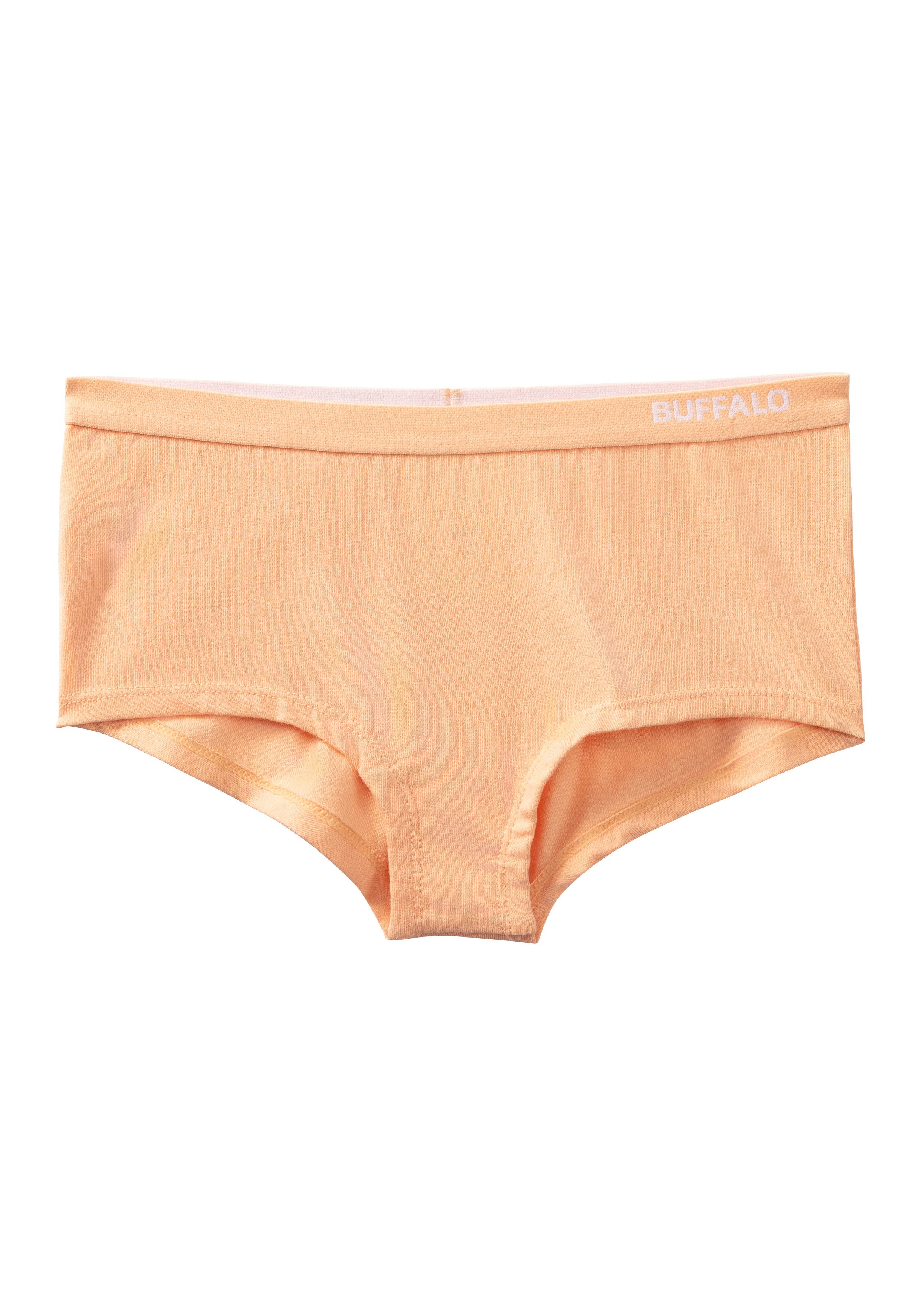 Buffalo Panty (Packung, 3-St) Uni und Blümchen-Print in einer Packung