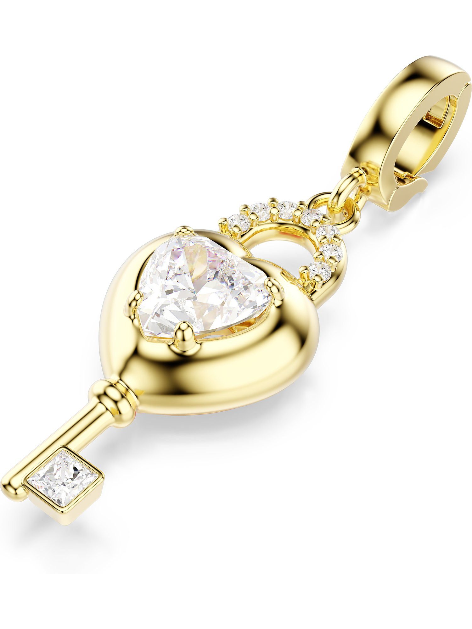 Swarovski Kettenanhänger Swarovski Damen-Charm Metall 1 Swarovski-Kristall