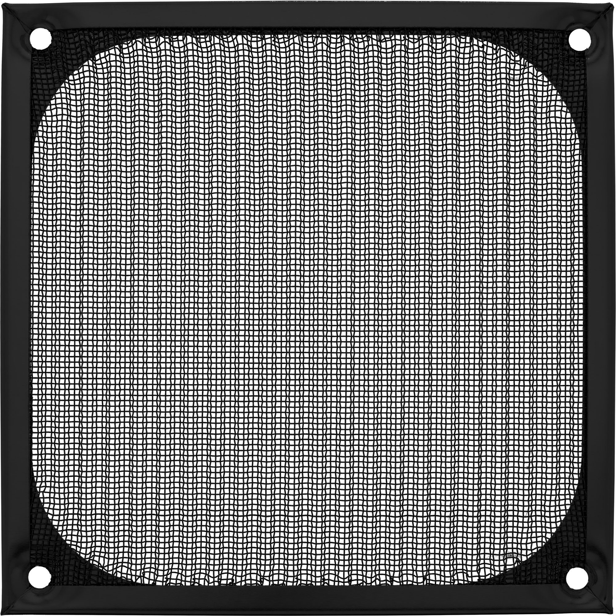 Lüftungsgitter InLine® Lüftergitter, Aluminium Filter, 120x120mm, schwarz