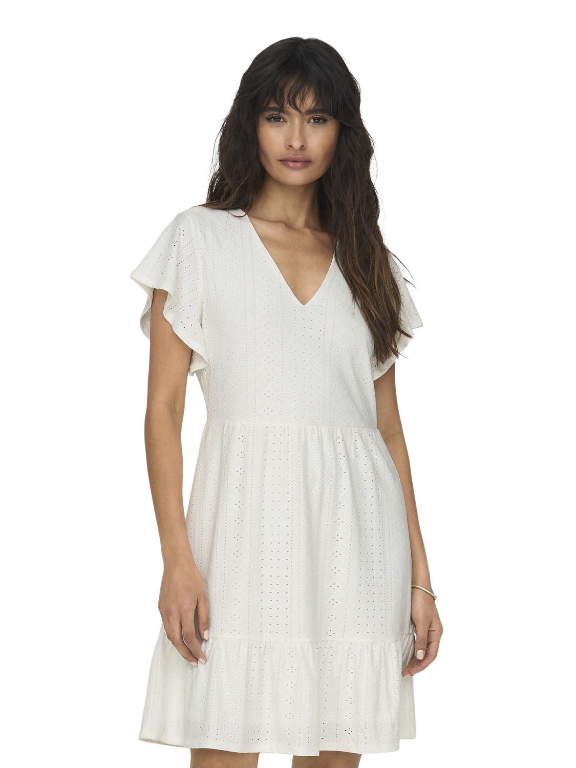 ONLY Sommerkleid ONLSANDRA S/S V-NECK DRESS günstig online kaufen