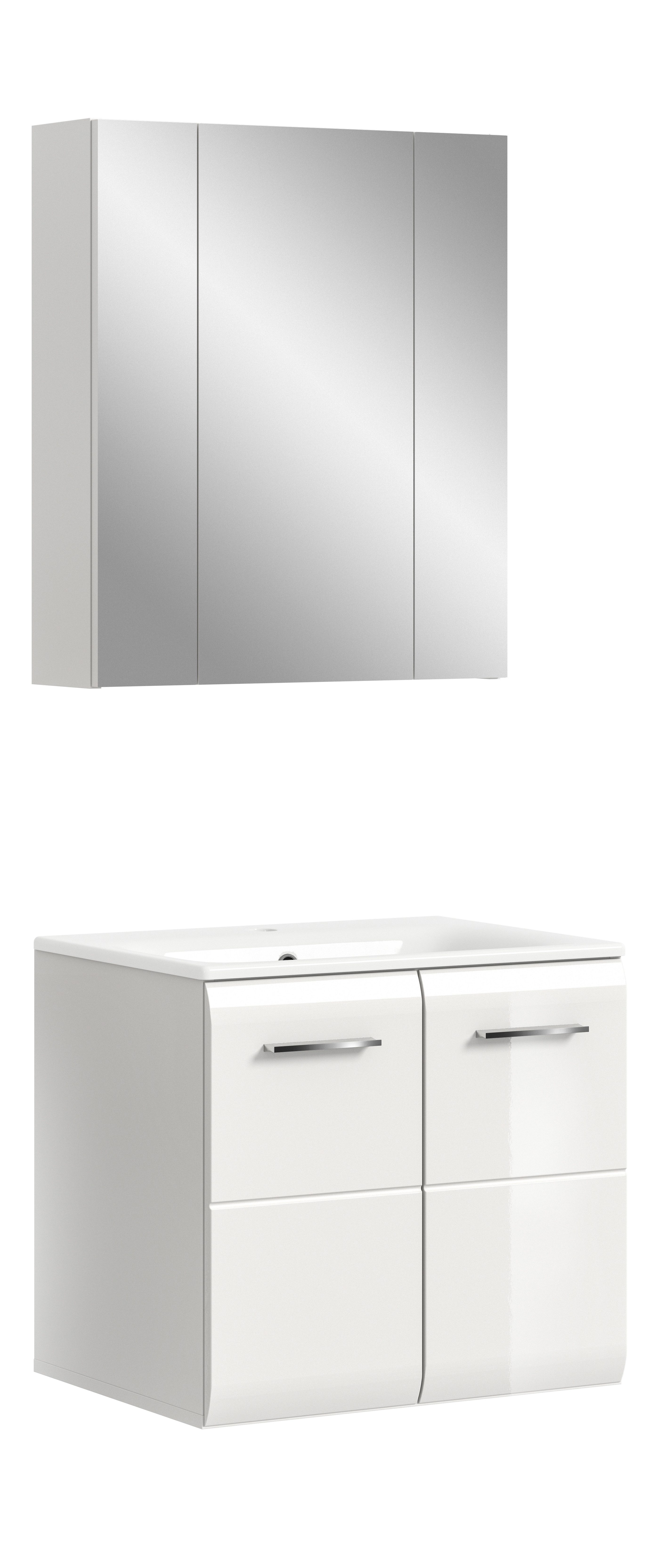 furnling Badmöbel-Set Ivy, (2-St., Spiegelschrank, Waschbeckenunterschrank günstig online kaufen