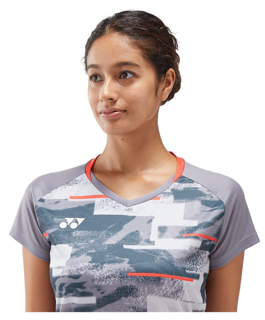 Yonex Trainingsshirt Crew Neck Club Team YW0034 (100% Polyester) grau Damen