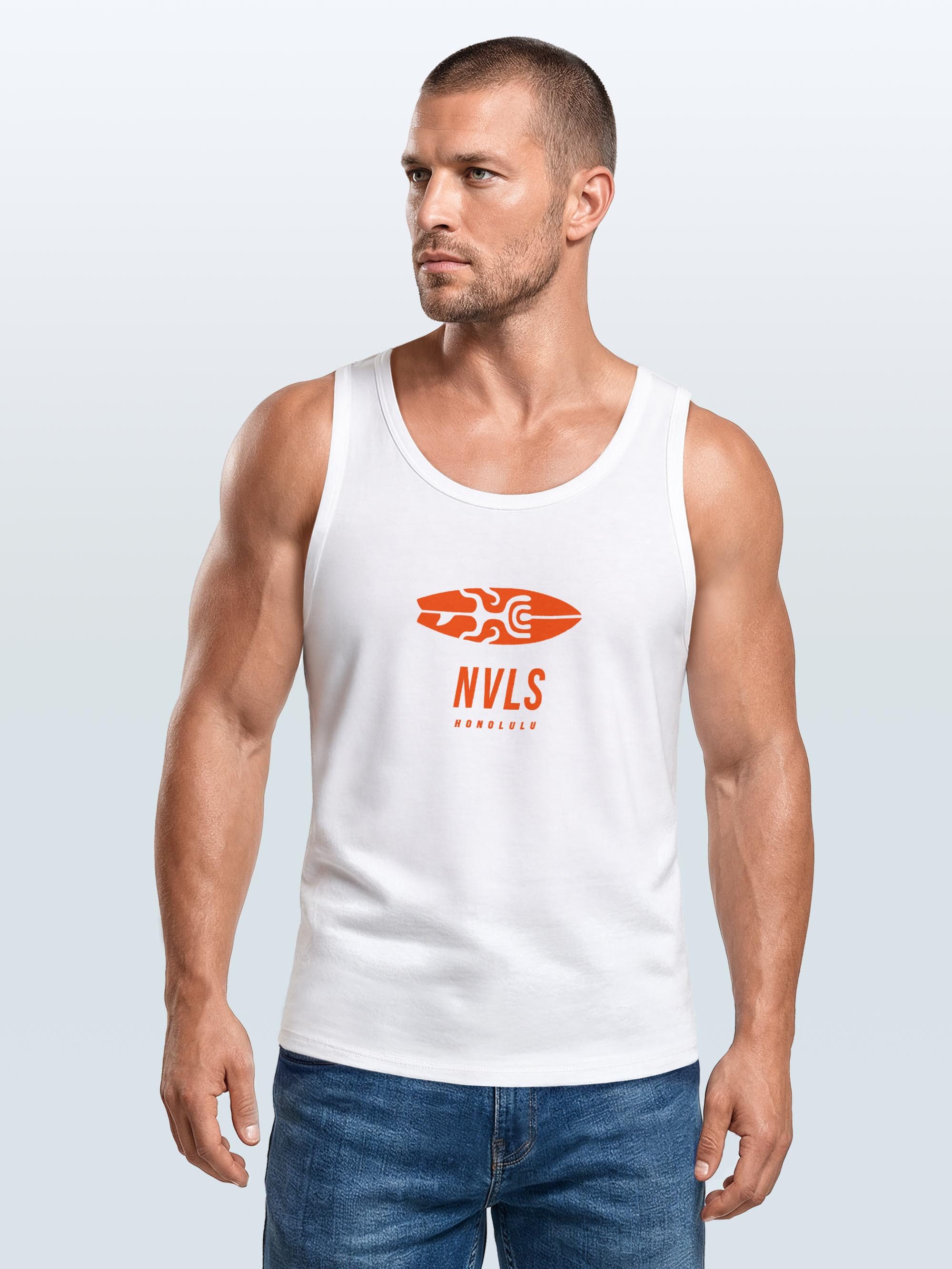 Neverless Tanktop Tanktop Herren mit Grafik-Print - Honolulu Turtel - Trägershirt mit Print