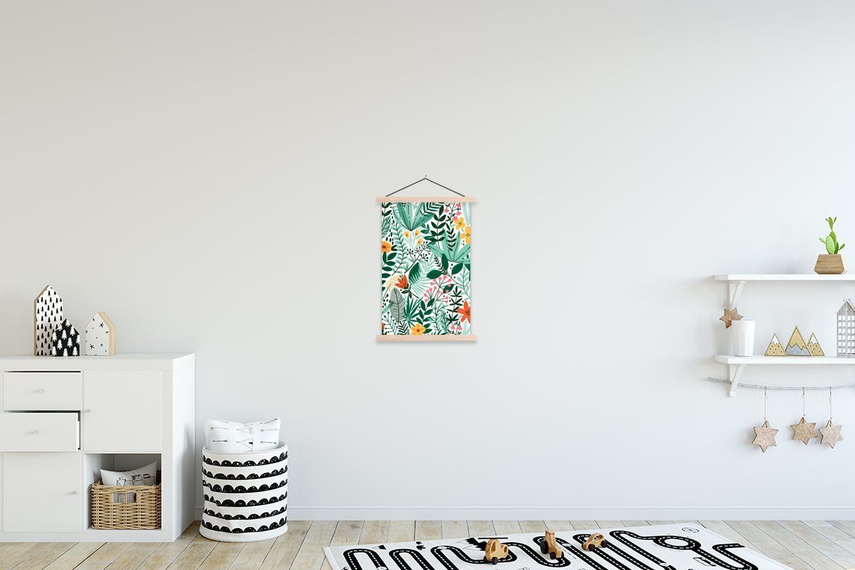 MuchoWow Poster Sommer - Natur - Muster, (1 St), Posterleiste, Textilposter für Wohnzimmer, Bilderleiste, Magnetisch