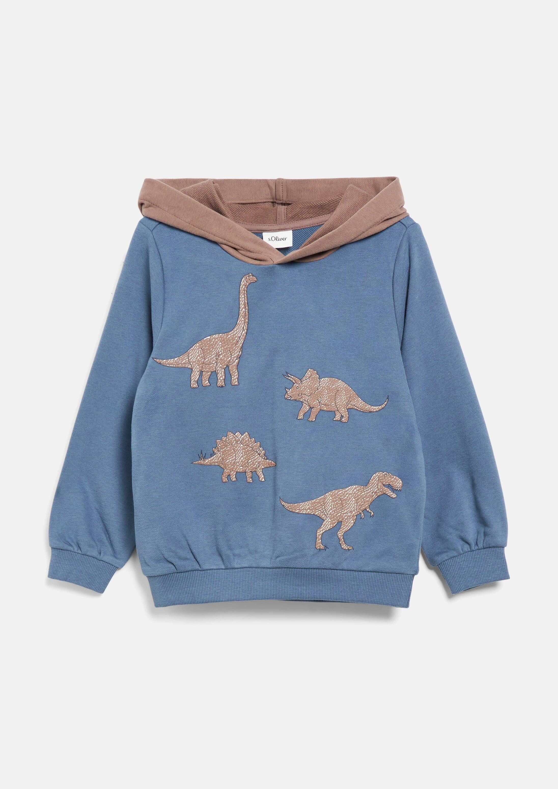 s.Oliver Sweatshirt Sweatshirt Hoodie mit Artwork