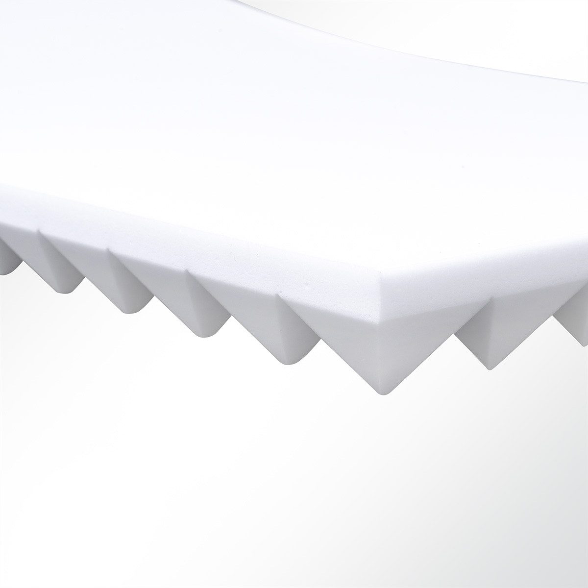 Quiet Please Dämmplatte Basotect® Pyramidenschaum Noppenschaum weiß 1000x500x30mm Schallabsorb, (1-St), 1000 x 500 x 30 mm [L x B x H]