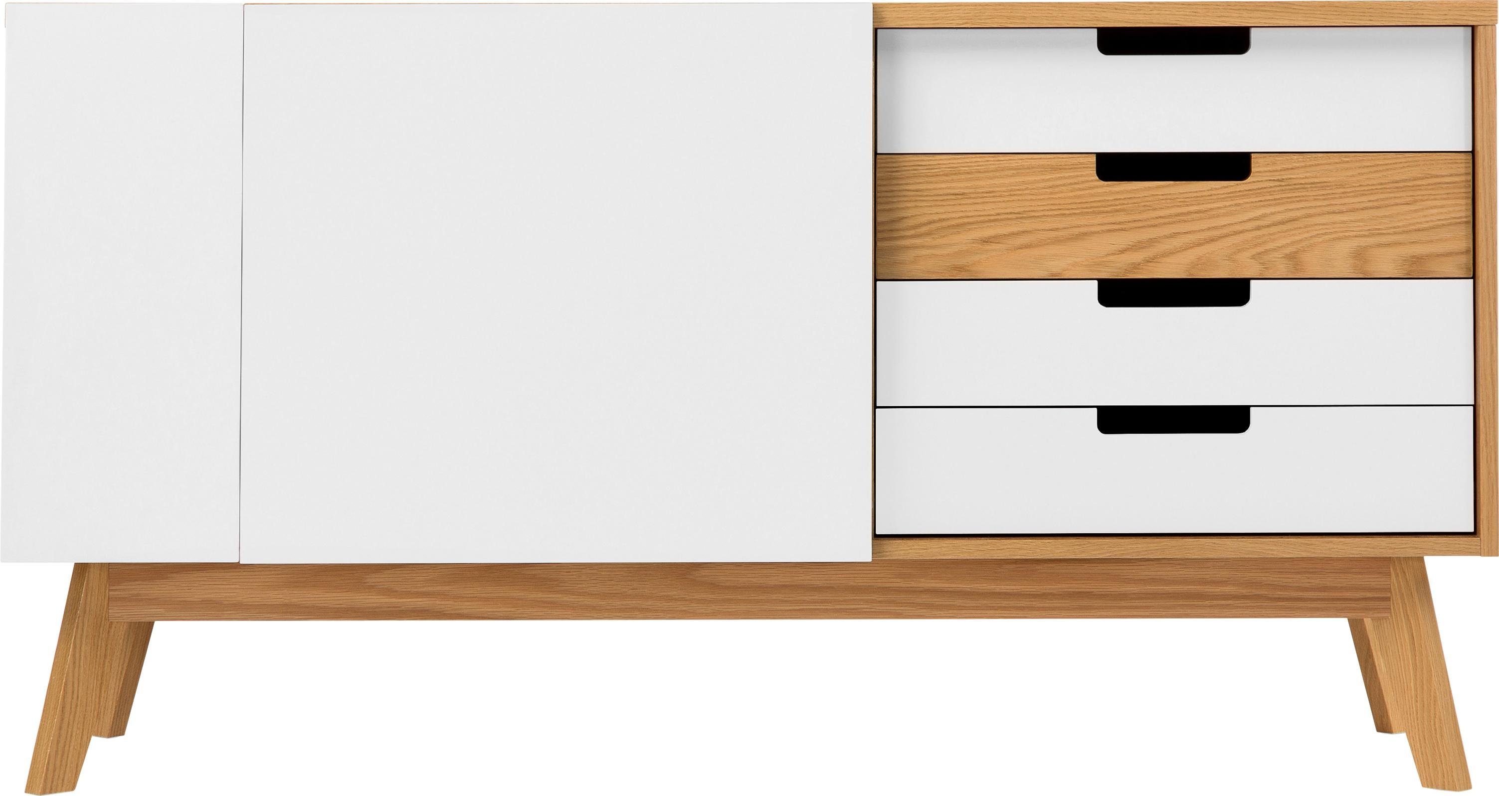 cm, Estera, skandinavischen im Sideboard, Sideboard Look Breite angesagten Woodman 135