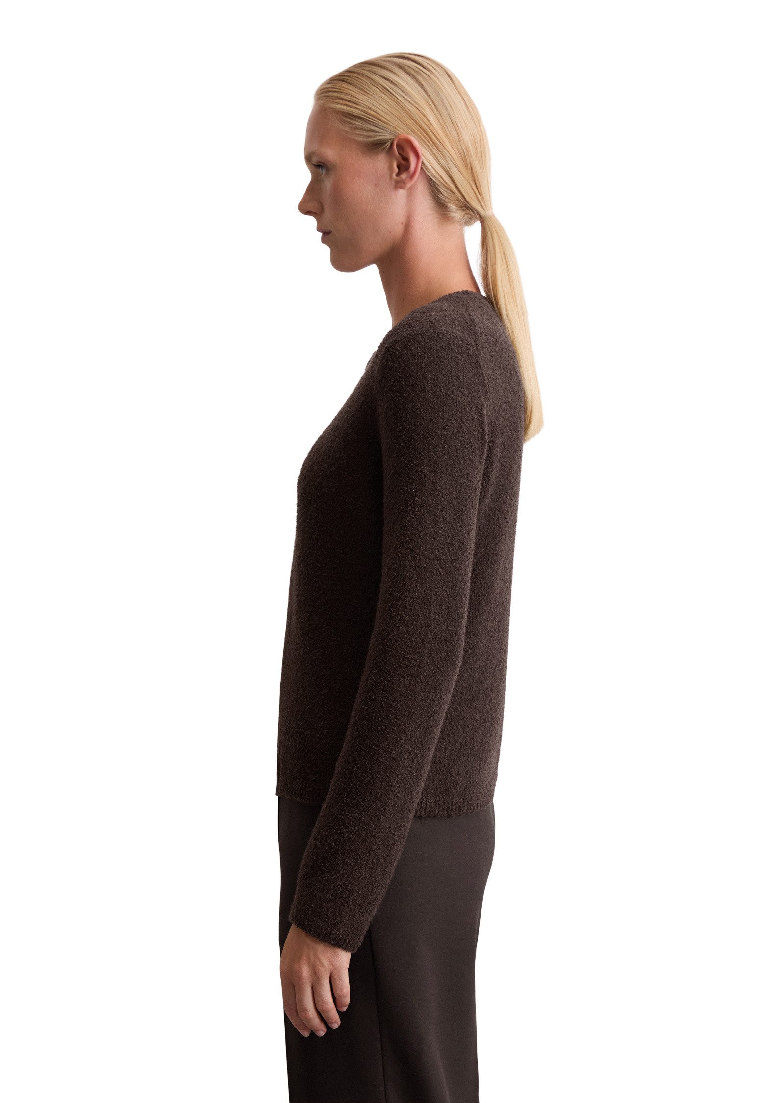 Marc O'Polo Rundhalspullover aus Bouclé-Garn günstig online kaufen