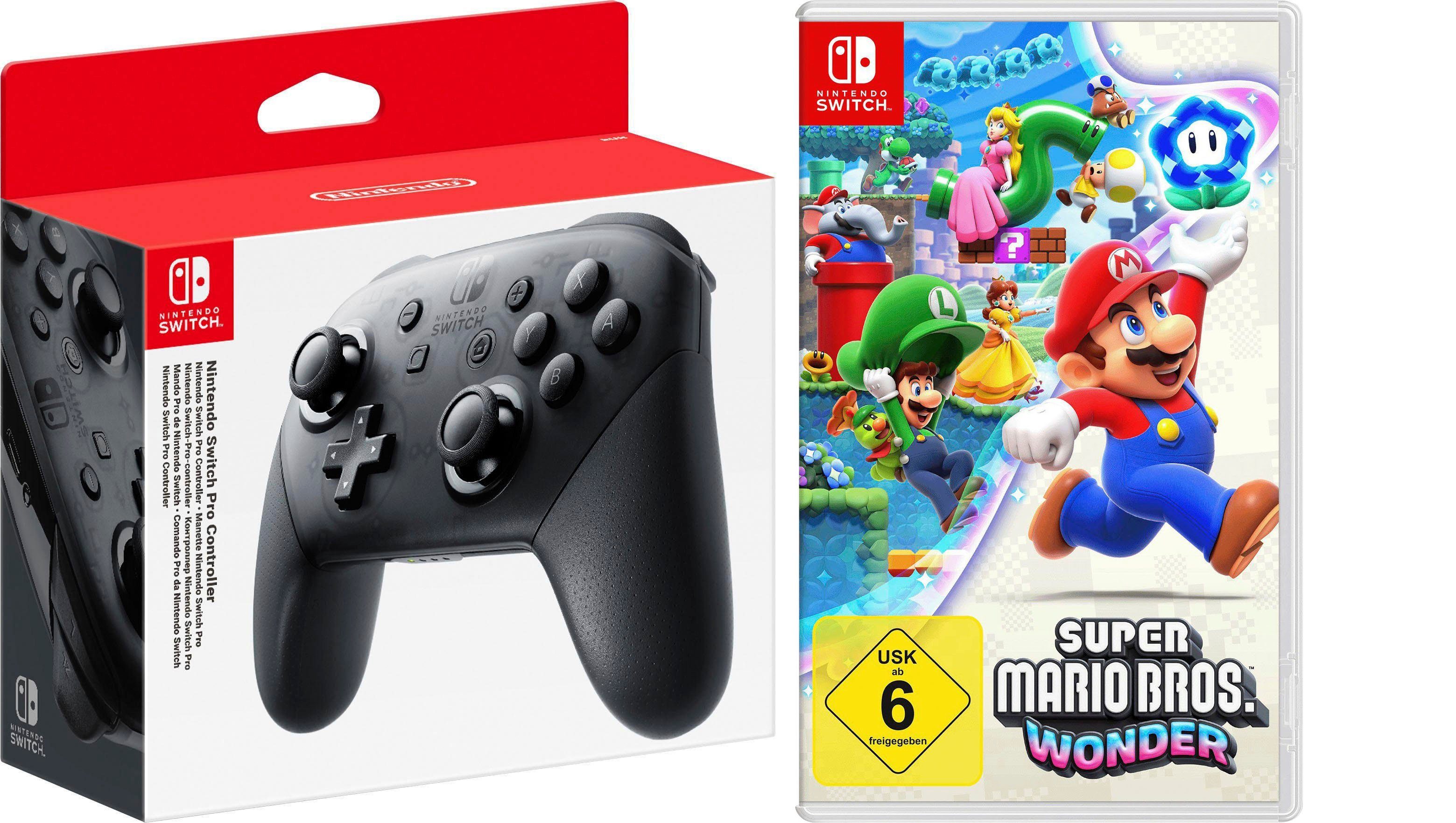 Nintendo ProController + NSW: Super Mario Bros Wonder Switch-Controller