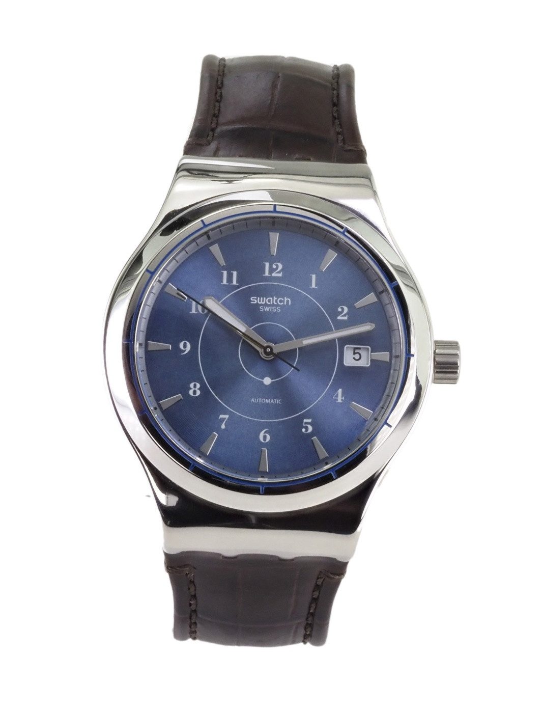Swatch Automatikuhr Swatch Herren Automatik Uhr YIS404 SISTEM FLY X25, (Silber)