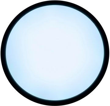 näve Deckenleuchte LED "CARLO" mit RGB-Backlight D: 29,3 cm, CCT - über Fernbedienung, Farbwechsel, LED fest integriert, Kaltweiß, Neutralweiß, Warmweiß, Dimmbar mit Memoryfunktion, Farbwechsler und Nachtlichtfunktion