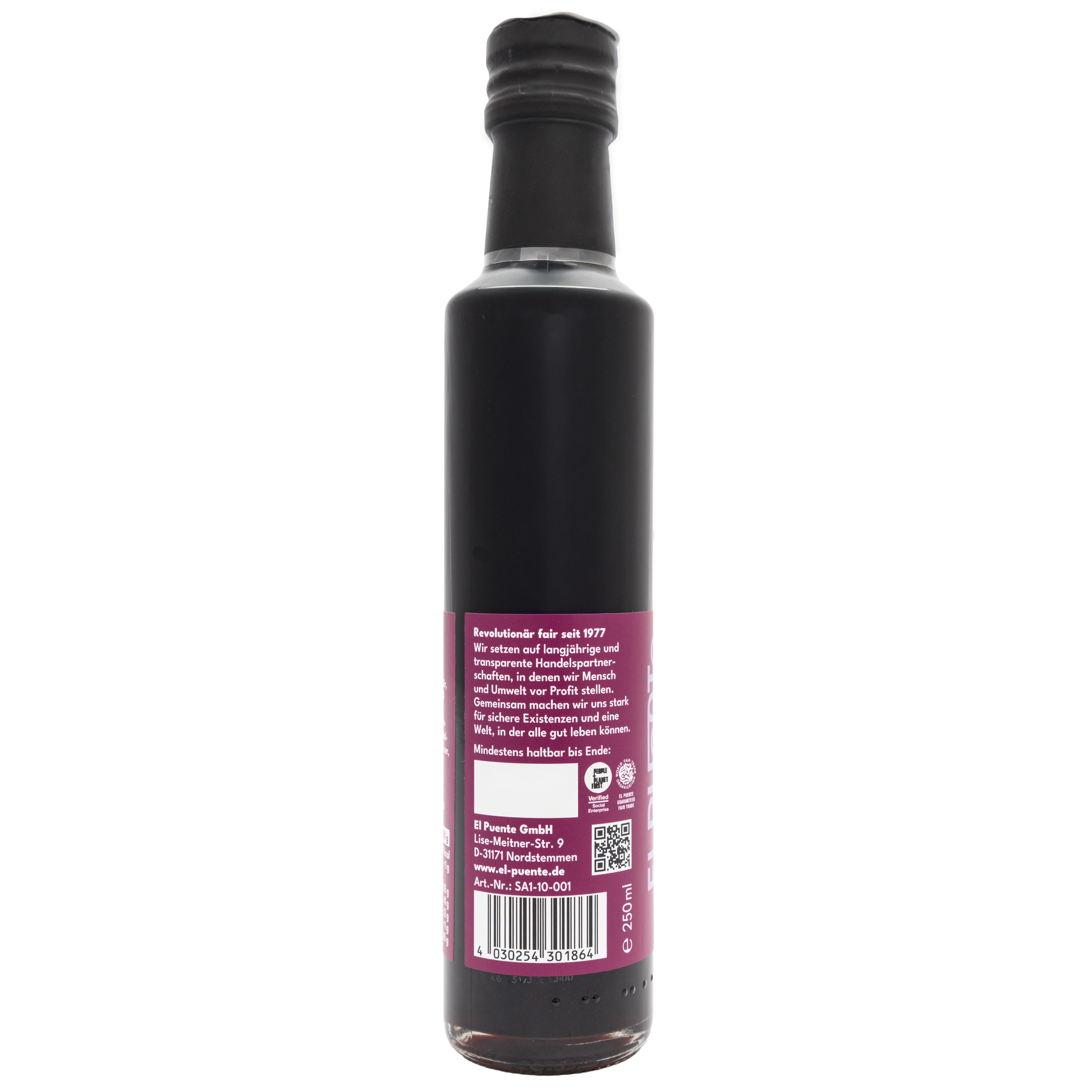 El Puente Essig Balsamico Splash - Veganes Salatdressing, Fair Trade, Vegan, Fair Trade