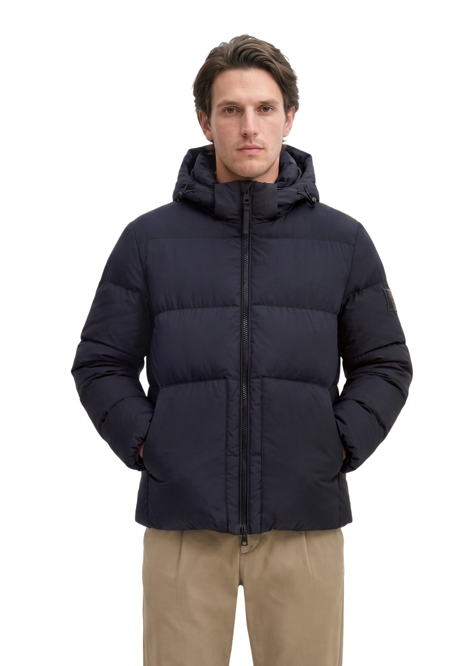 Marc O'Polo Daunenjacke mit weiten-verstellbarem Saum und abnehmbarer Lapuze