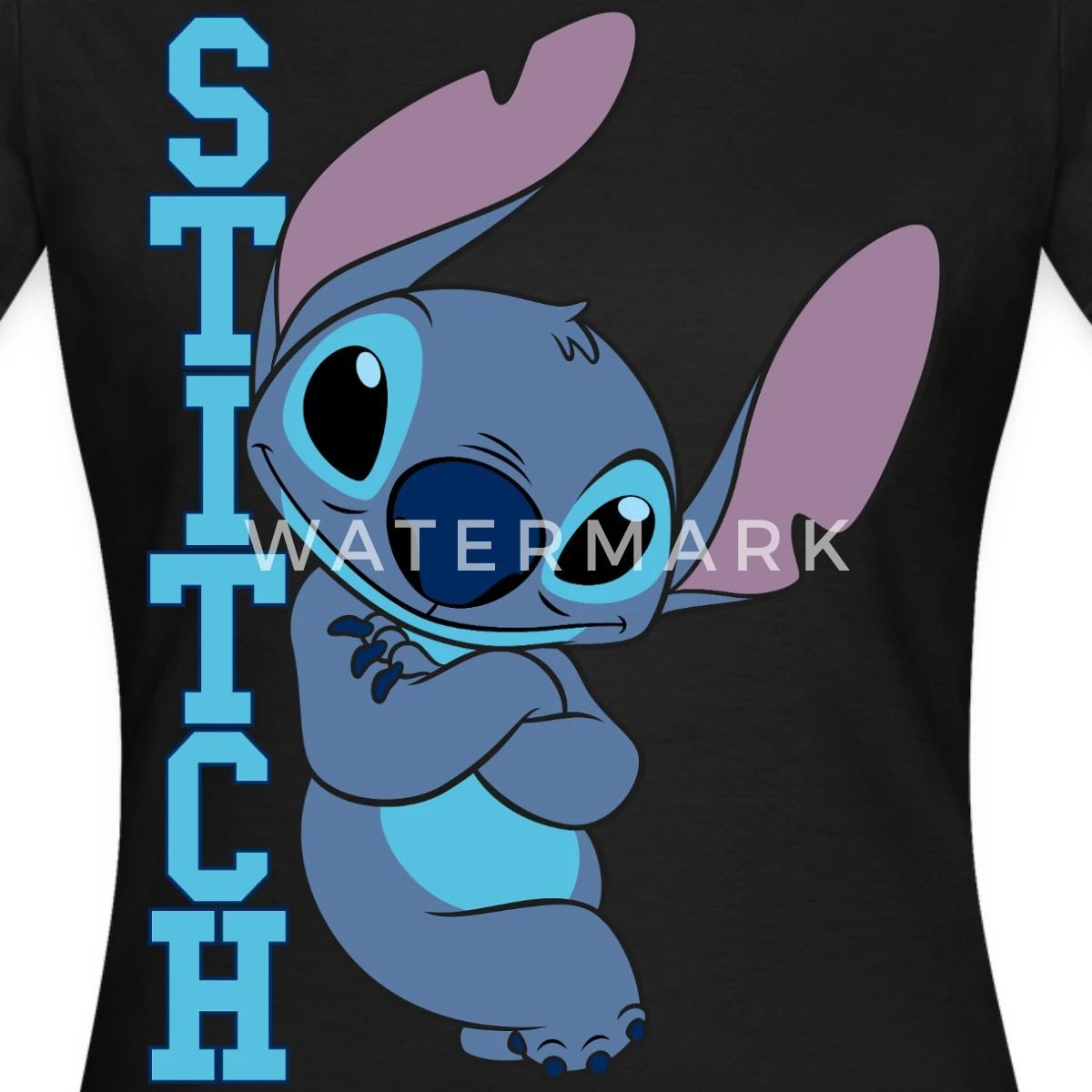 Spreadshirt T-Shirt Lilo & Stitch, Stitch Mit Schriftzug Frauen T-Shirt (1- günstig online kaufen