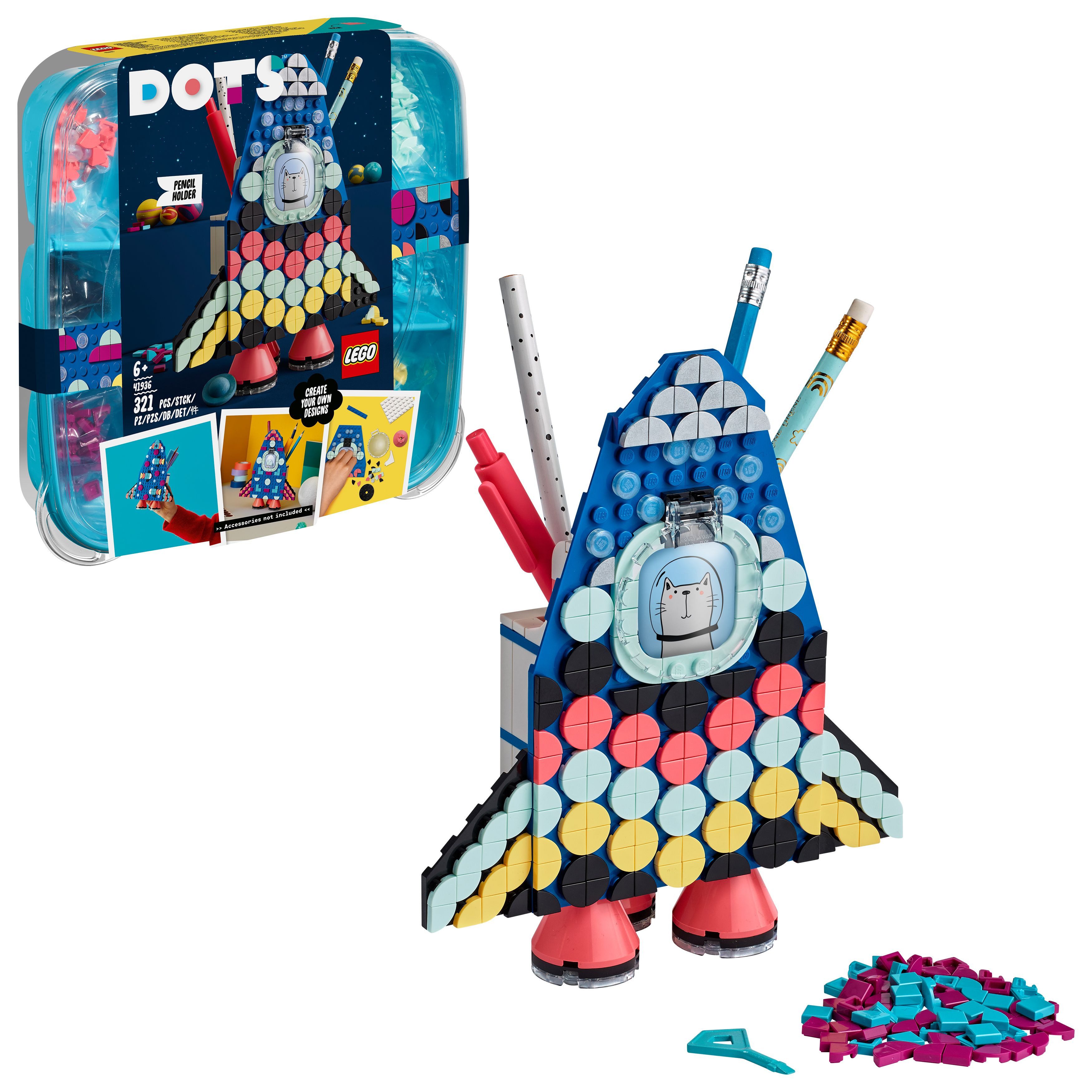 LEGO® LEGO® DOTS Raketen Stiftehalter Spielbausteine
