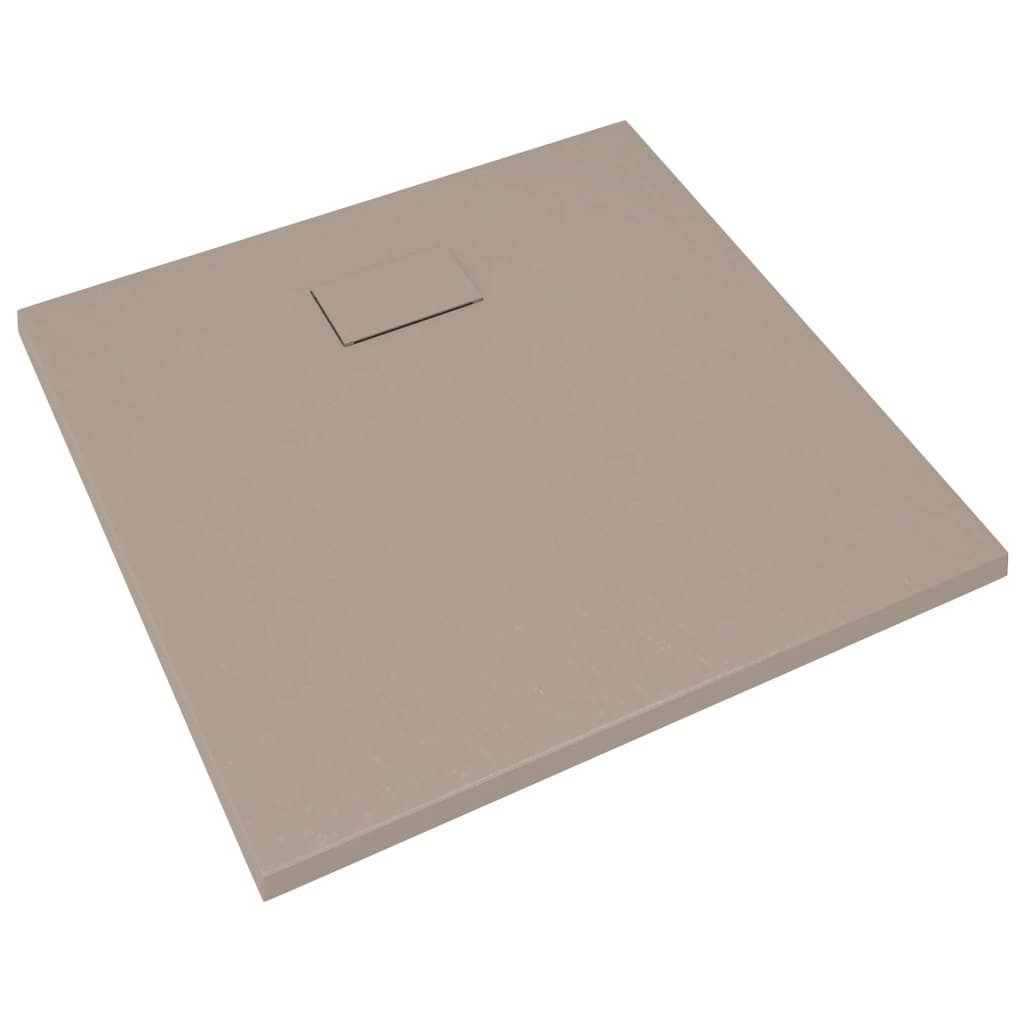 vidaXL Duschwanne Duschwanne SMC Braun 90x80 cm