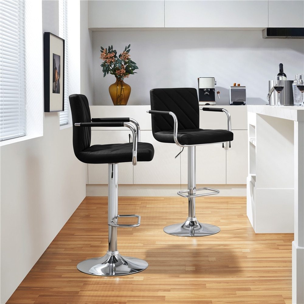 Yaheetech Barhocker 2/4-er Set (4 St), Höhenverstellbarer Barstuhl mit Arml günstig online kaufen
