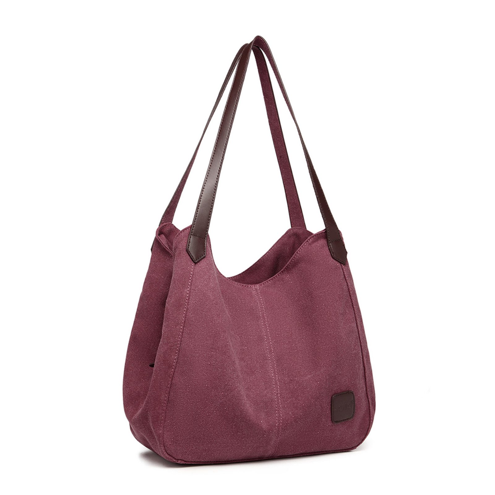 KONO Schultertasche Vintage Handtasche Damen Canvas günstig online kaufen
