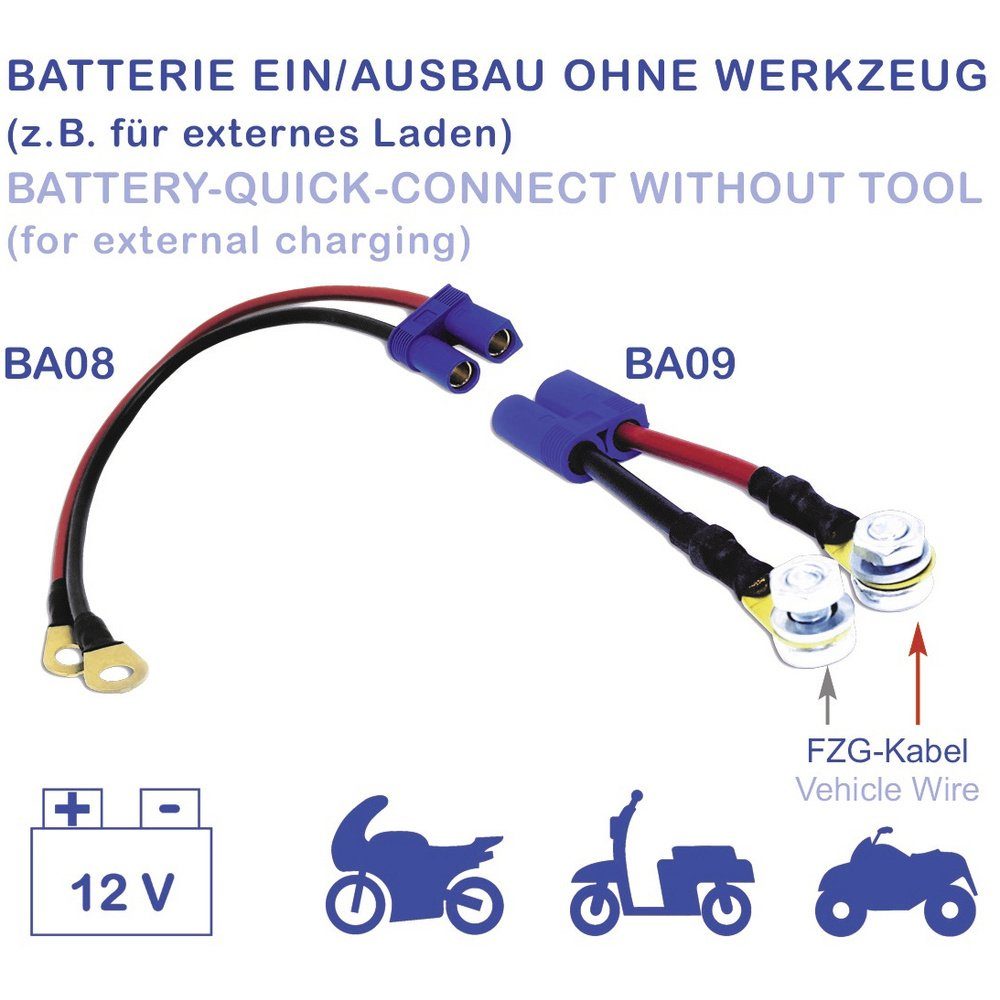 BA08 BAAS Schnellverbinder-Kabel parts Batterie BAAS