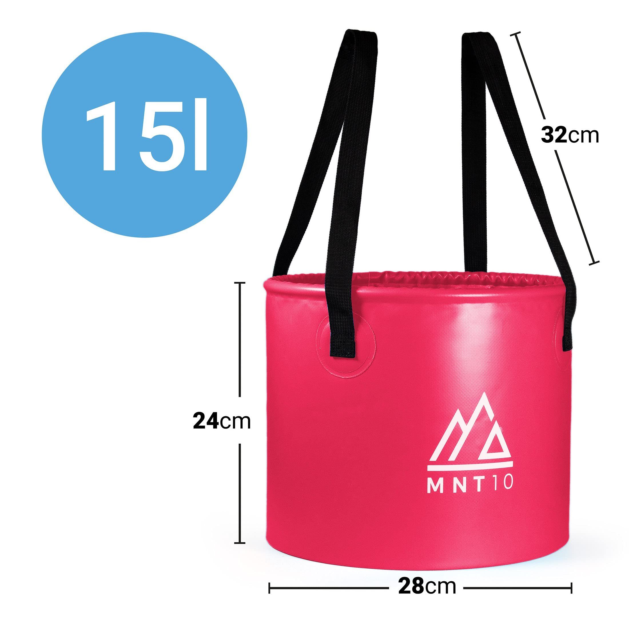 15L Falteimer Outdoor Pink MNT10 Spülwanne als 20L Schüssel Faltbarer 15L Faltschüssel, Camping Eimer oder Spülschüssel, oder in I Als