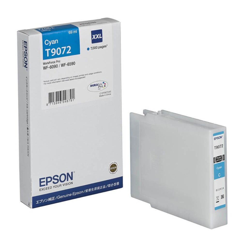 Epson T9072 XXL / C13T907240 Tinte Cyan (1-tlg) Nachfülltinte (x)