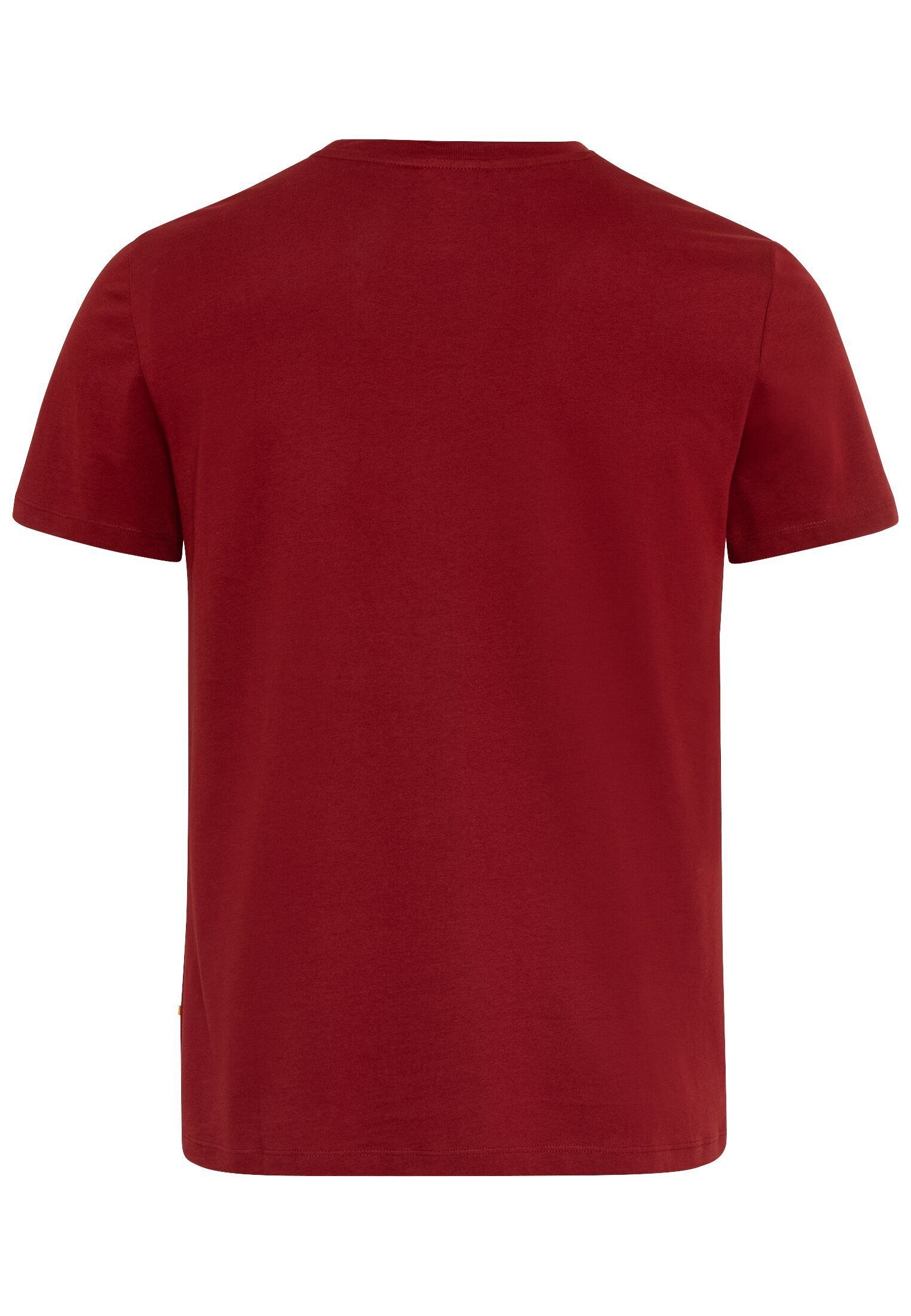 active Amber Red Cotton T-Shirt camel aus Organic