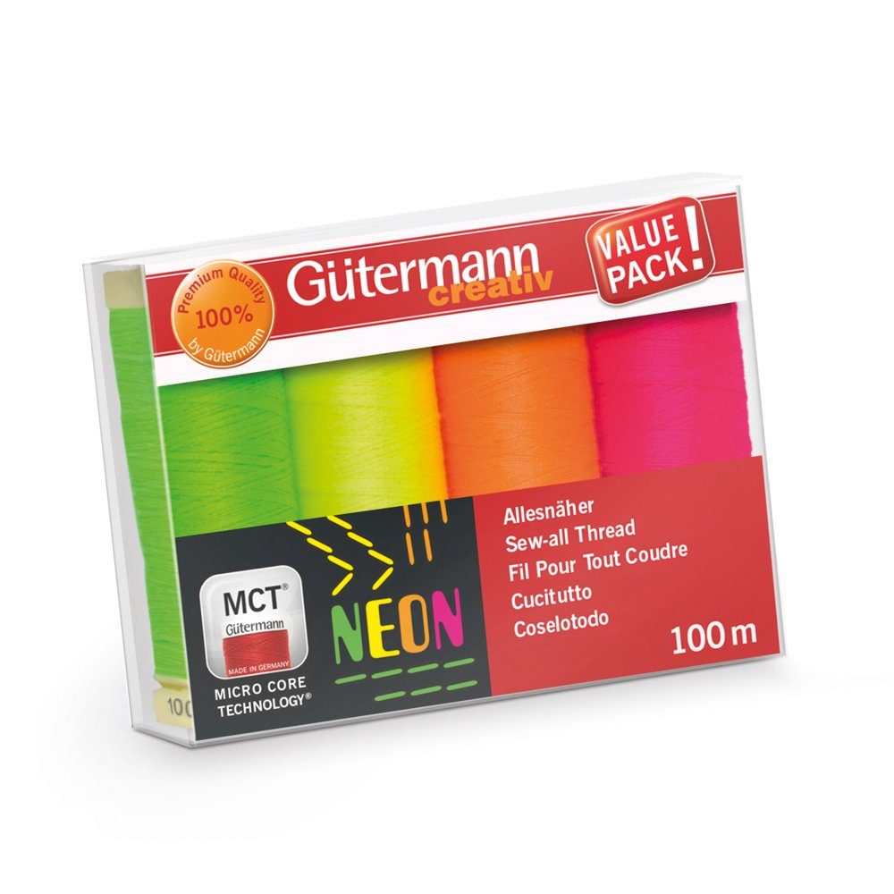 Gutermann Allzweck-Nähgarn – 100 M, Polyester, Farbe 727, Für Hand- & Maschinennähen