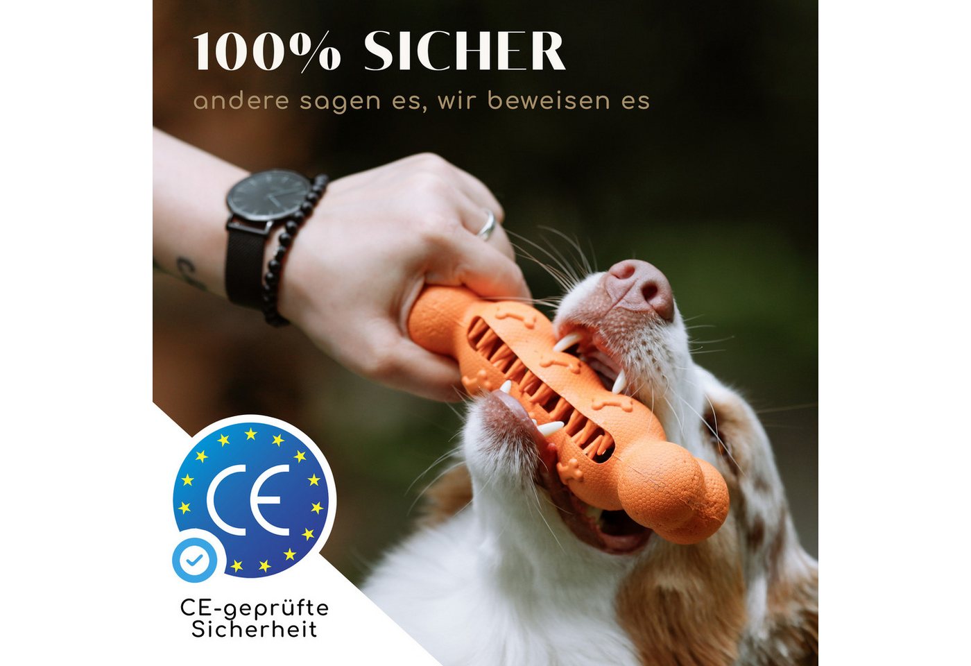 Thumbnail - Freudentier Kauspielzeug robustes Hundespielzeug, CE-geprüfte Sicherheit