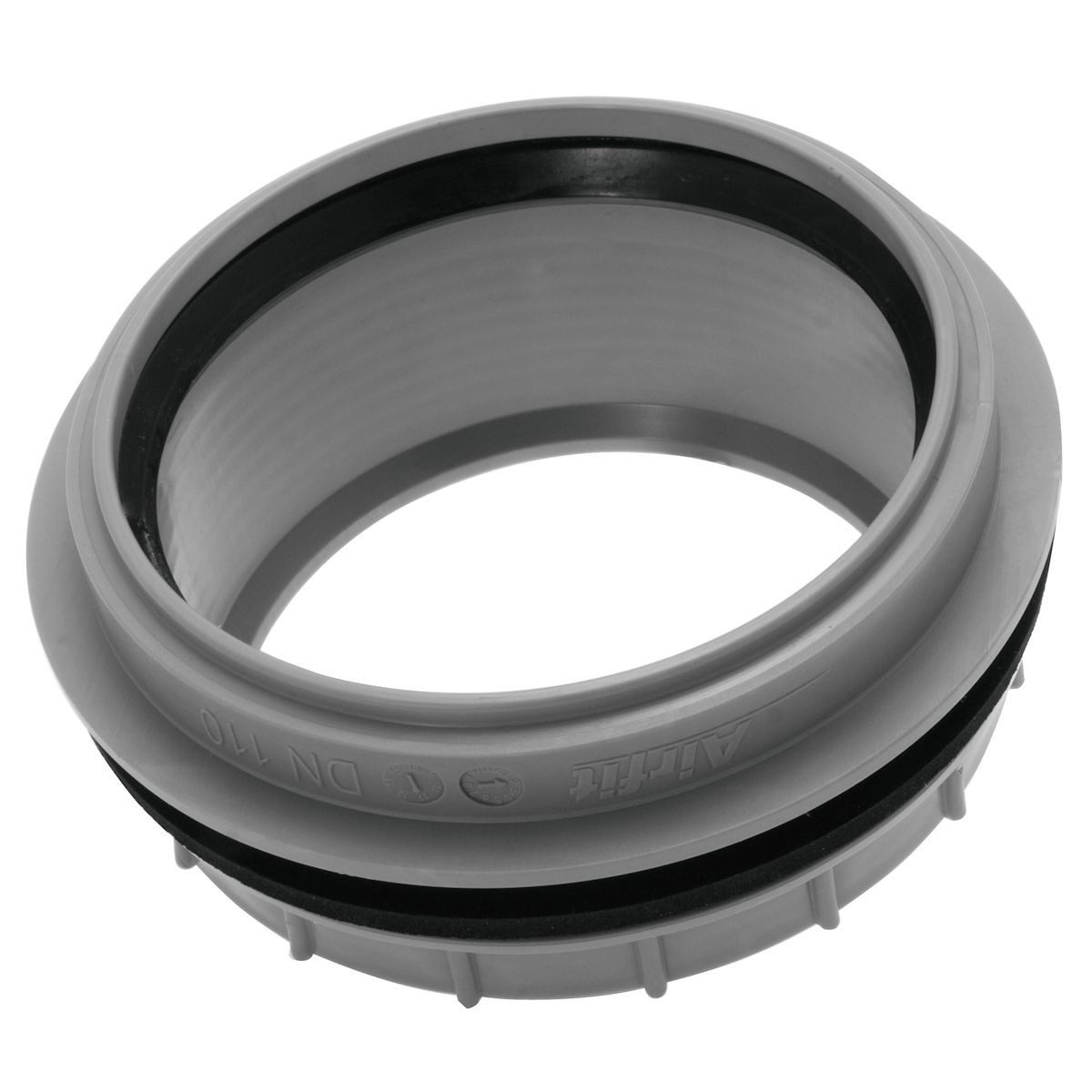 Airfit GmbH & Co. KG Ablaufrohr Anschraub-Muffe DN 110 Rohranschluss - KS-grau, 50110AM