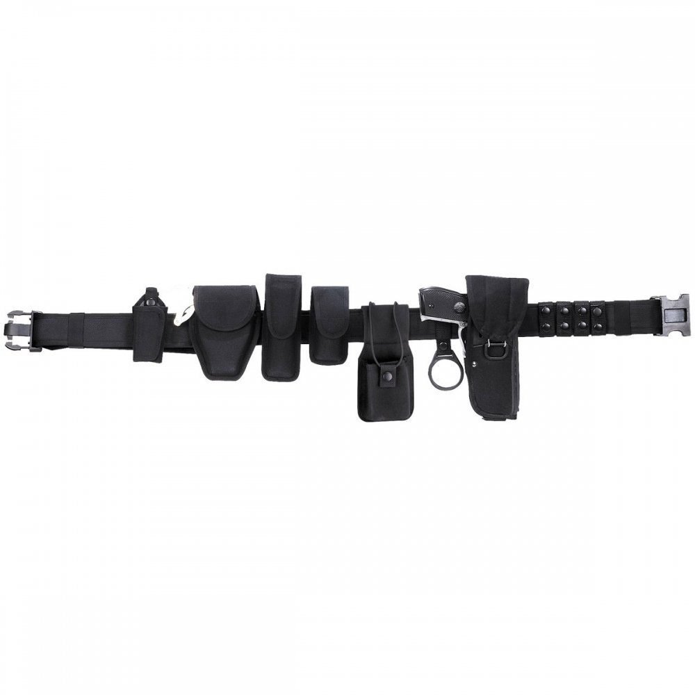 MFH Koppelgürtel Koppel, Security, schwarz, 13-teilig, EVA-Form (Set, 13-St)