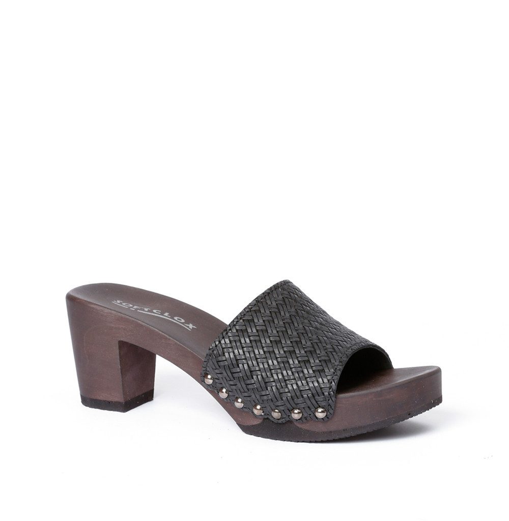 Softclox ROMY Twist schwarz (dunkel) Pantolette