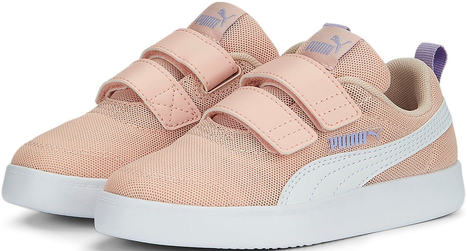 PUMA Courtflex Pink Sneaker Rose v2 Dust White Violet Mesh Purple Vivid PS V