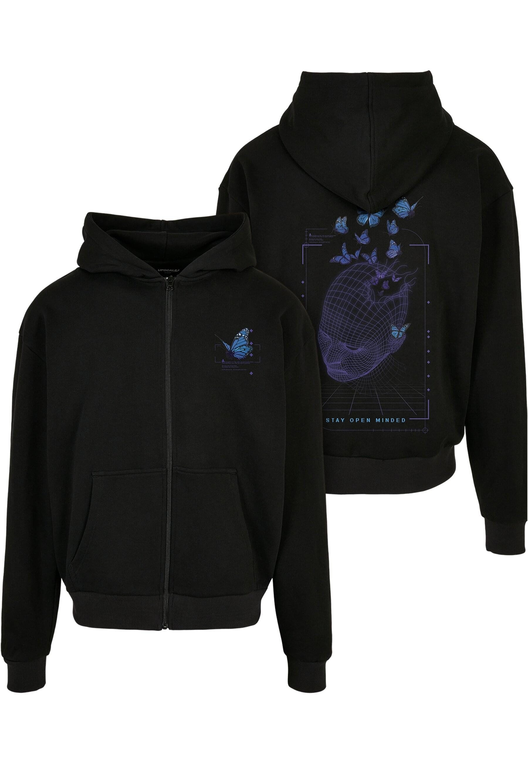 MisterTee Sweatjacke MisterTee Herren Grid Head Butterfly Oversize Hoody günstig online kaufen