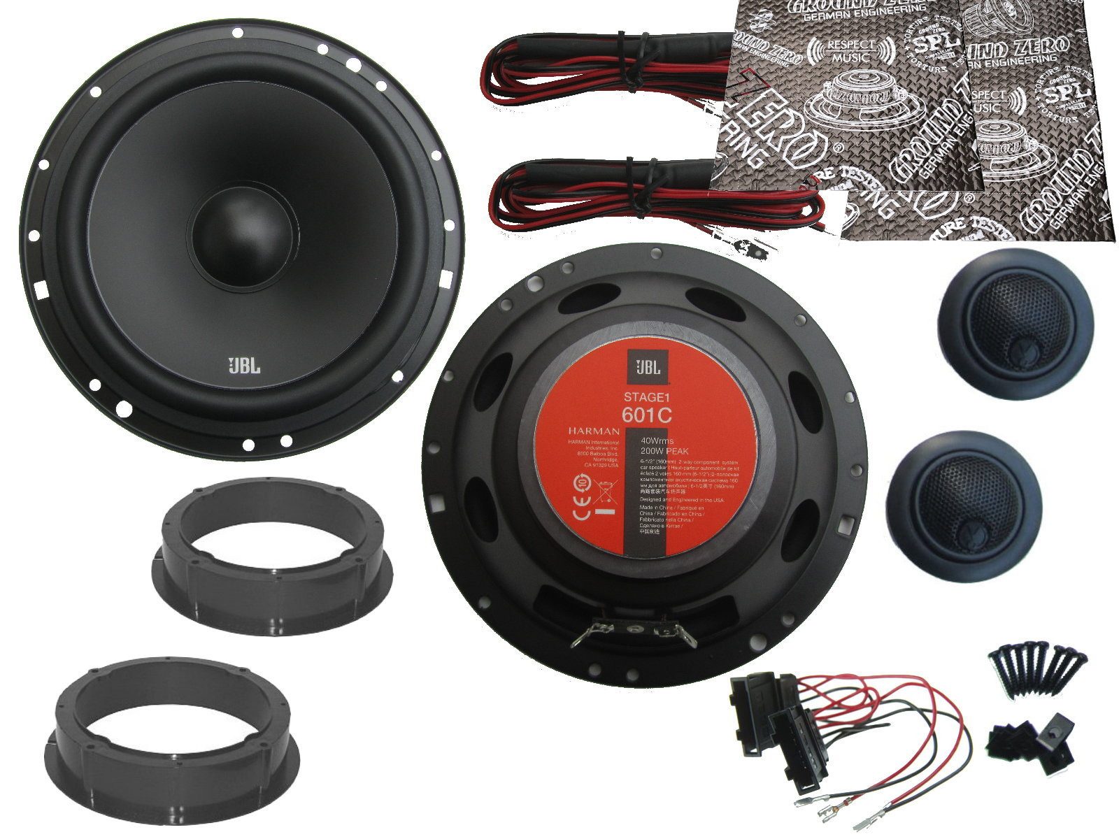 DSX JBL Lautsprecher Komplett Set für VW Golf 6 Tür Vorne hinten ...