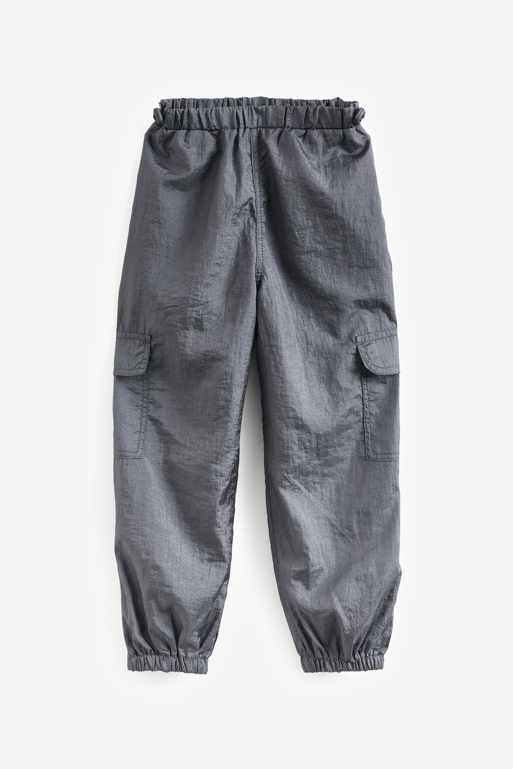 Next Cargohose Fallschirm-Cargohose mit Bündchen (1-tlg) Charcoal Grey