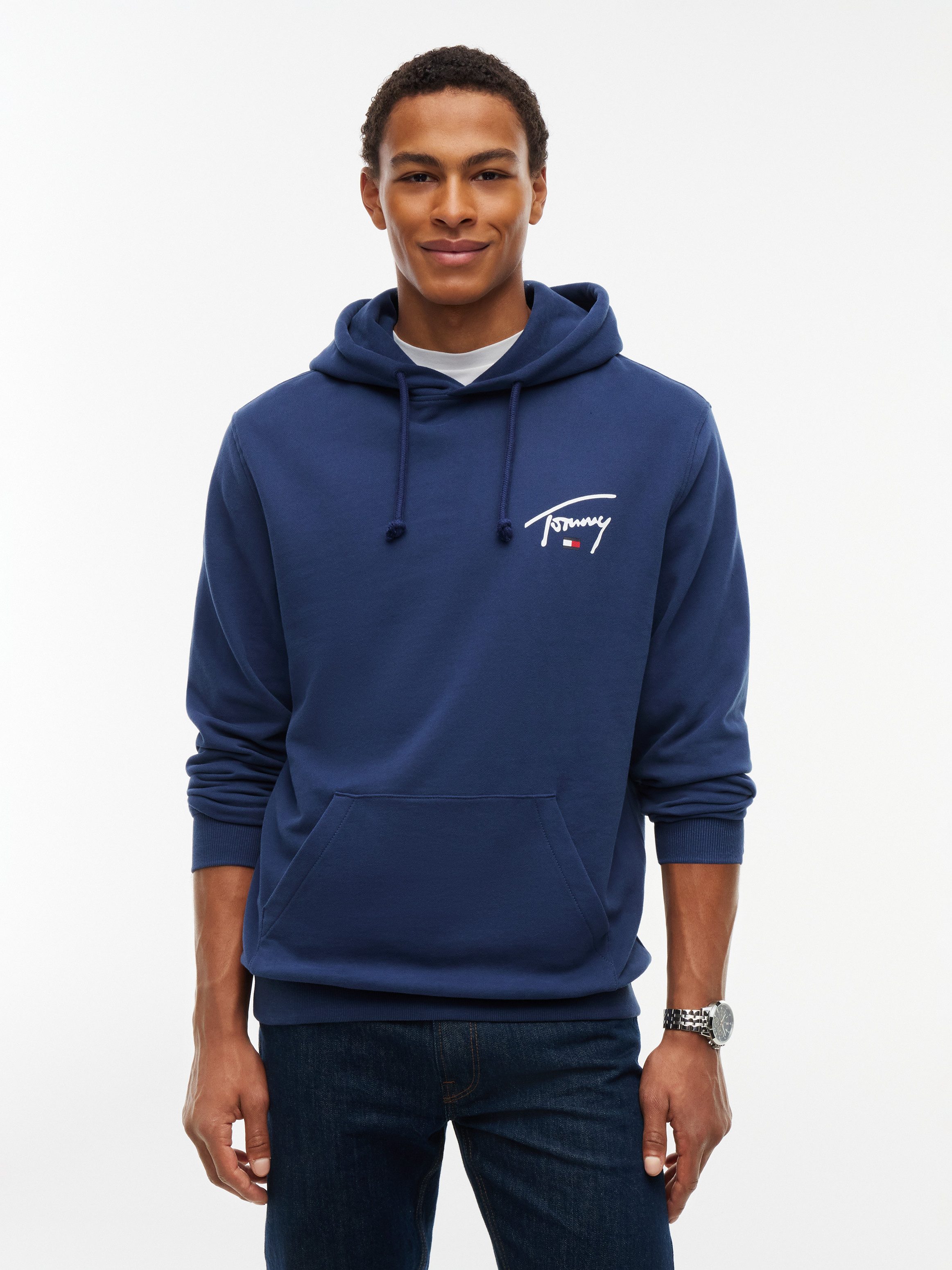 Tommy Jeans Kapuzensweatshirt REGULAR ENTRY SIGNATURE HOOD Regular fit mit Kapuze