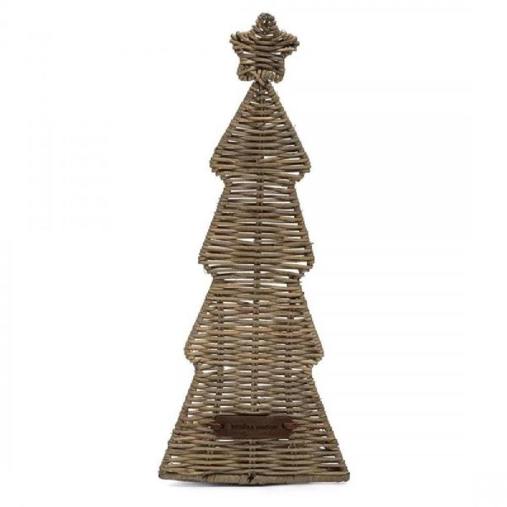 Rivièra Maison Windlicht Votiv Kerzenhalter Cosy Christmas Tree Rustic Rattan