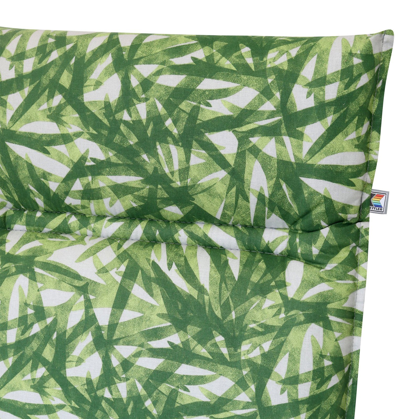 KETTLER Hochlehnerauflage Design 931 Palmenmotiv, (1 St), Gartenstuhlkissen Hochlehner 120x48x6cm, Grün – Bild 5 von 5