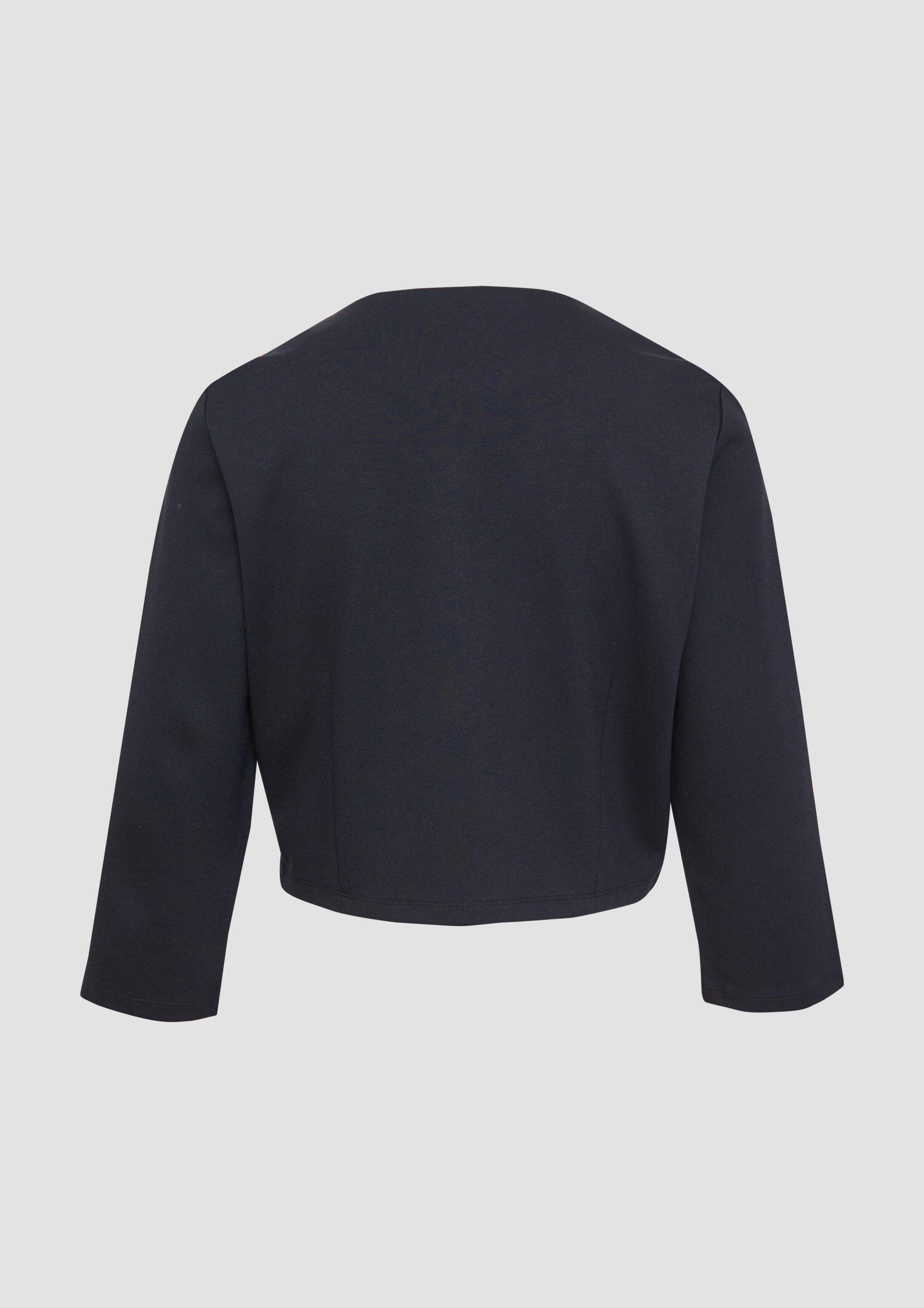 s.Oliver Funktionsjacke Indoor-Jacke Verkürzte Jacke im Boxy-Fit mit goldfarbenen Knöpfen